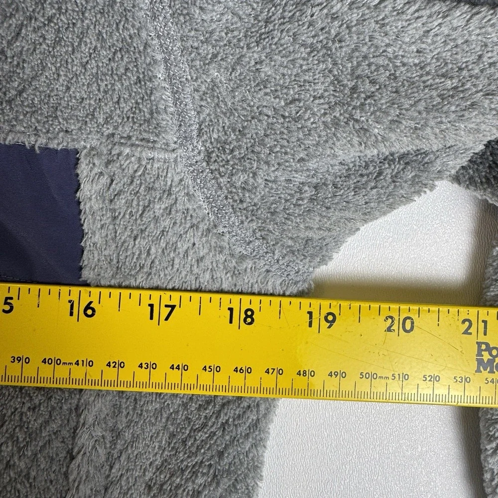 Patagonia Womens Re-Tool Snap-T Fleece Pullover Grey Navy Blue Medium 25442